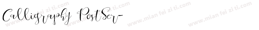 Calligraphy PostScr字体转换